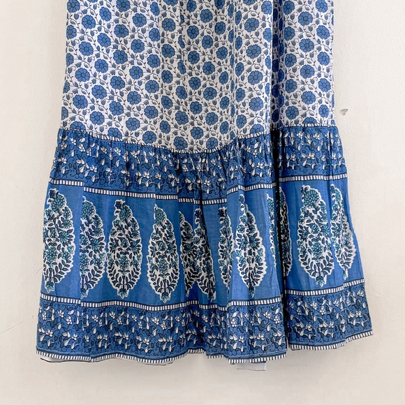 Emerson Fry India Collection Sundress Heritage Blue XS/S NWOT - Picture 10 of 12